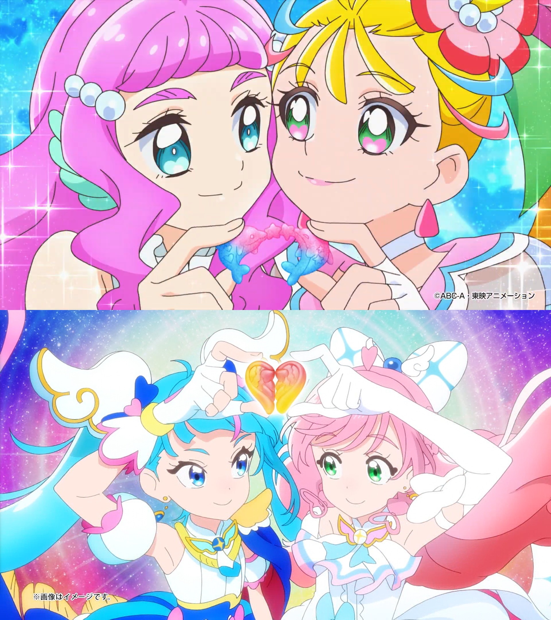 【画像】“全部友情です”で押し切るプリキュアの世界、好き